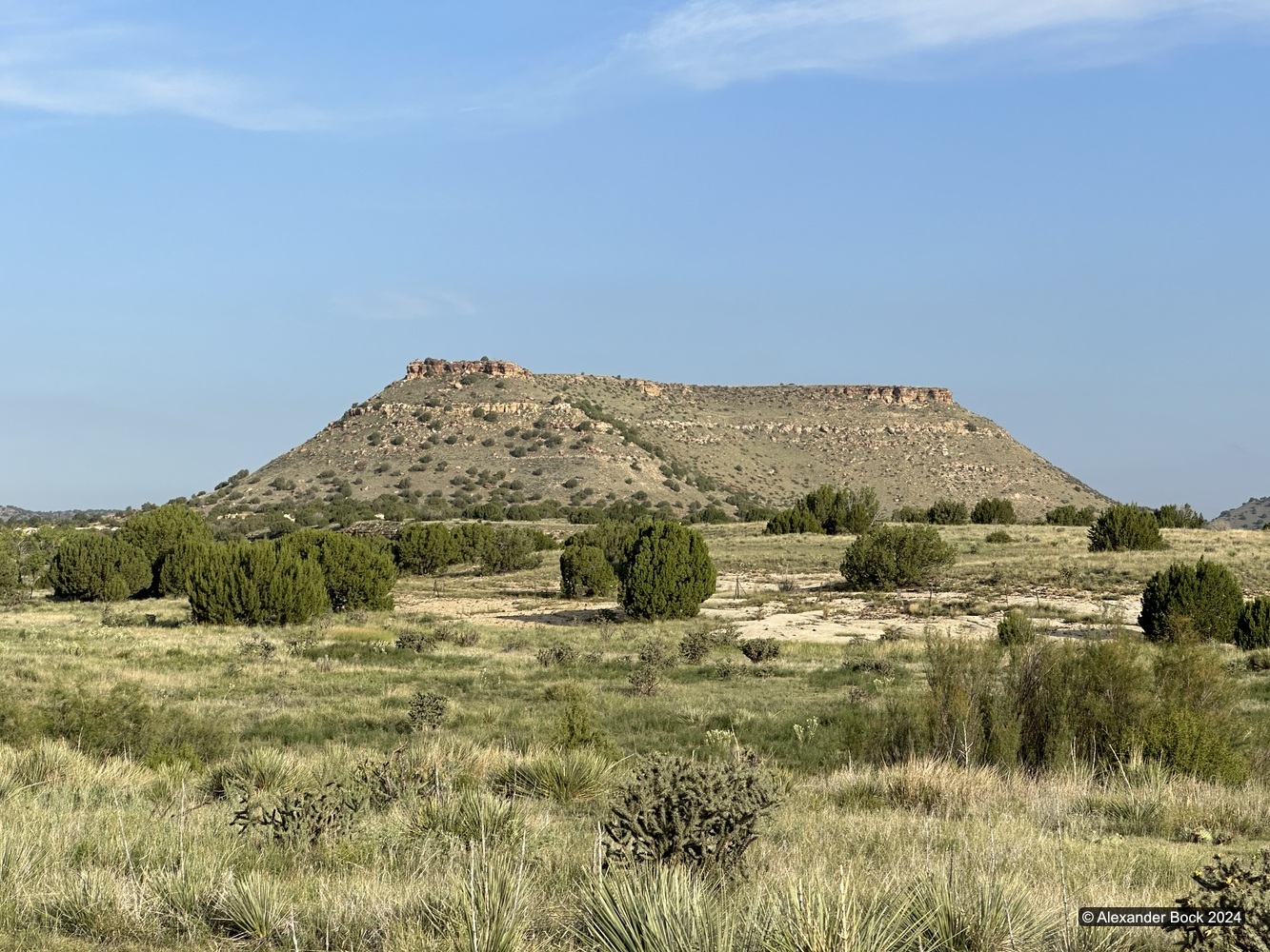 View of another mesa on the trail to Black Mesa