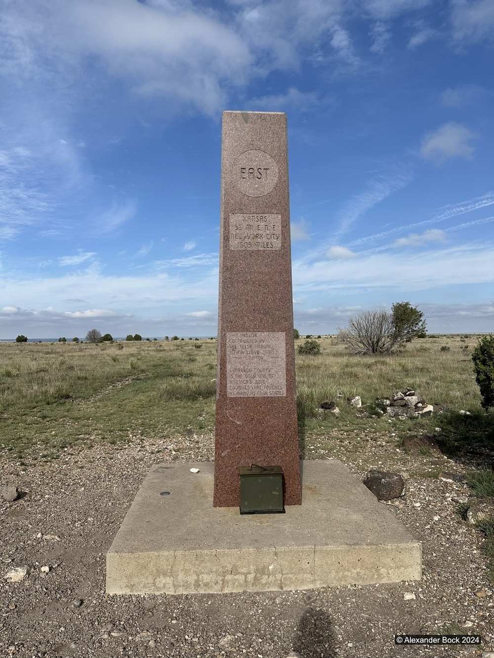 Highest point in Oklahoma marker