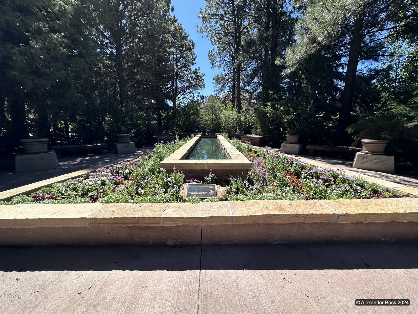 Outdoor garden pool