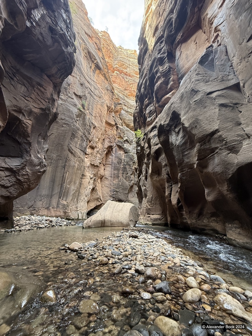 The Narrows fallen rock