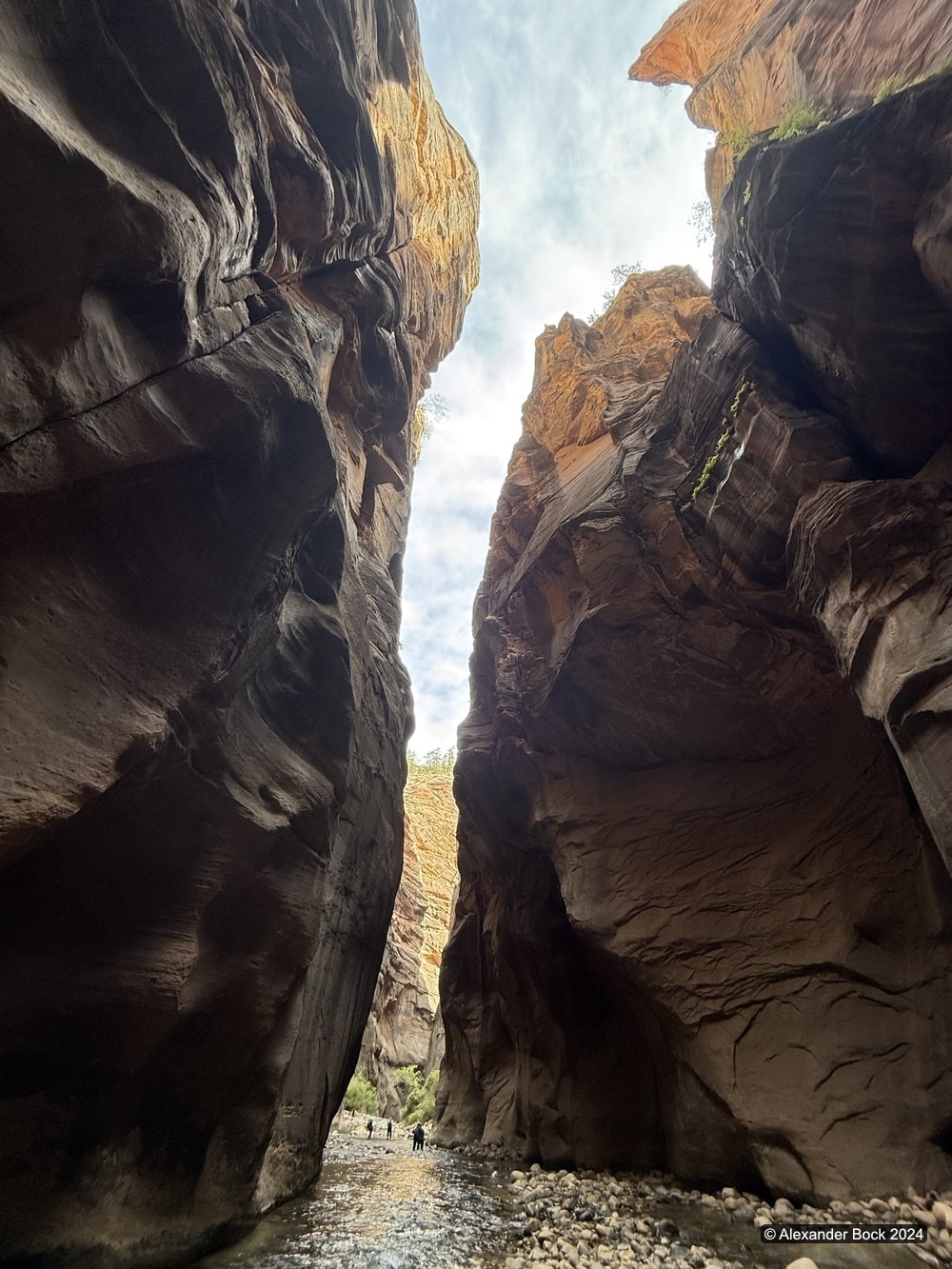 The Narrows vertical panorama