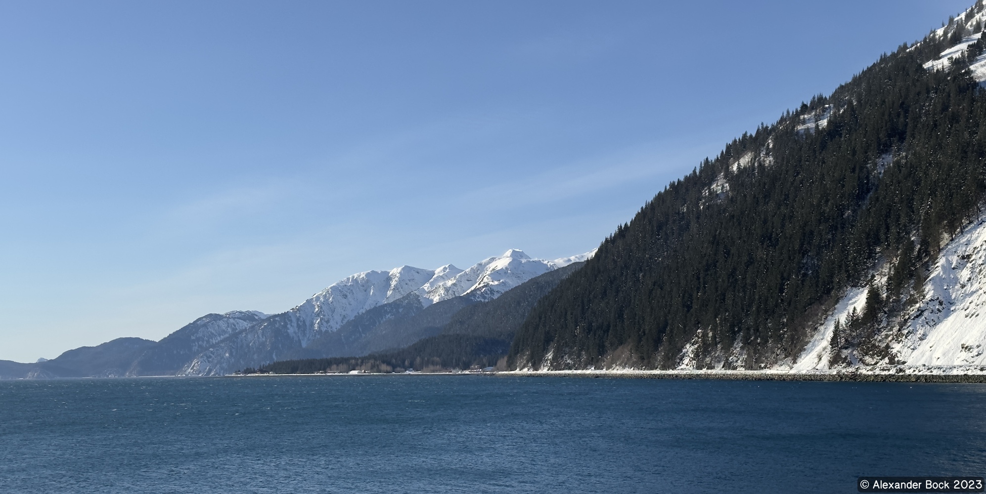 View from Seward shore