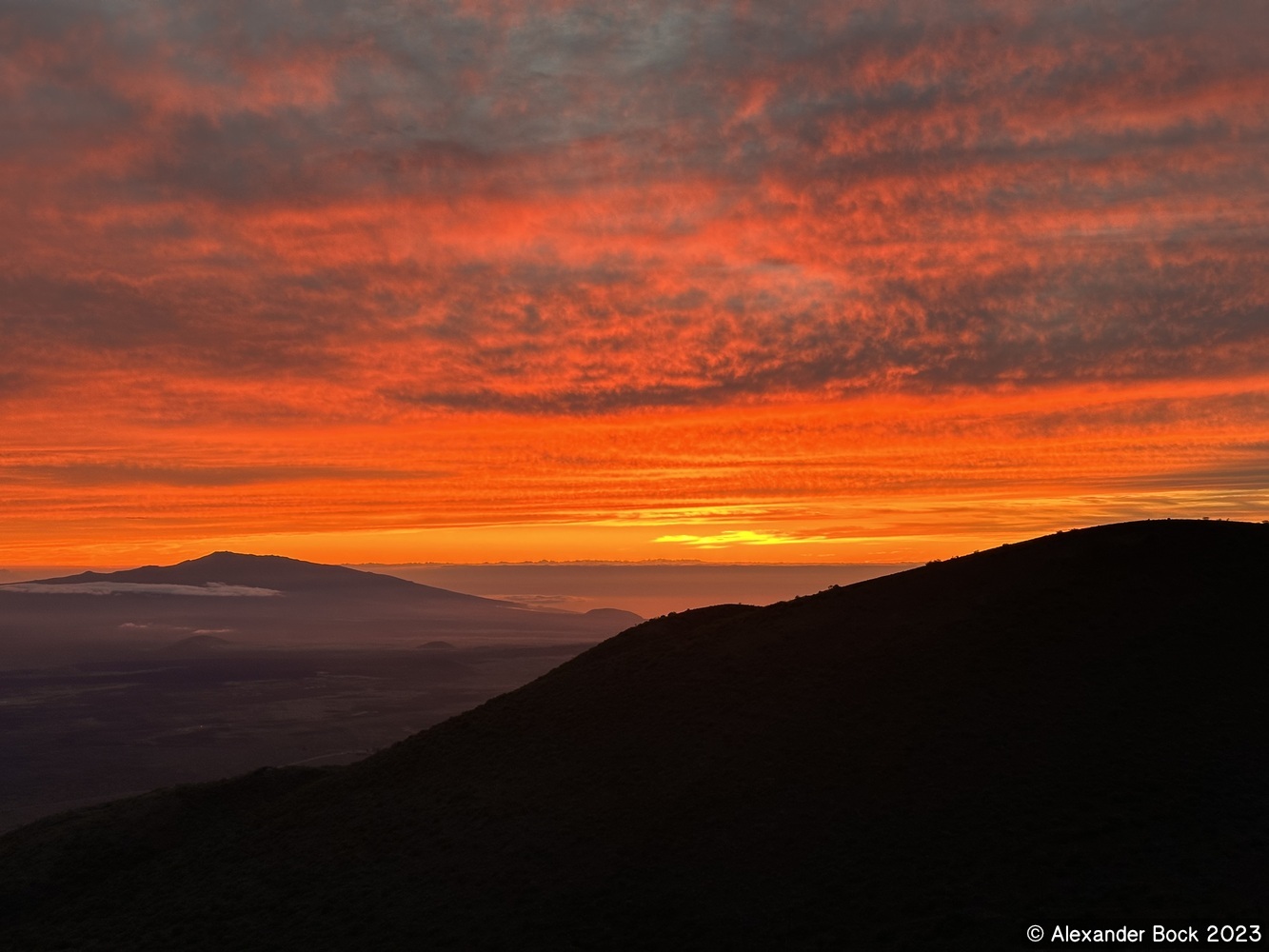 Sunset at the Manua Kea Visitor Information Station