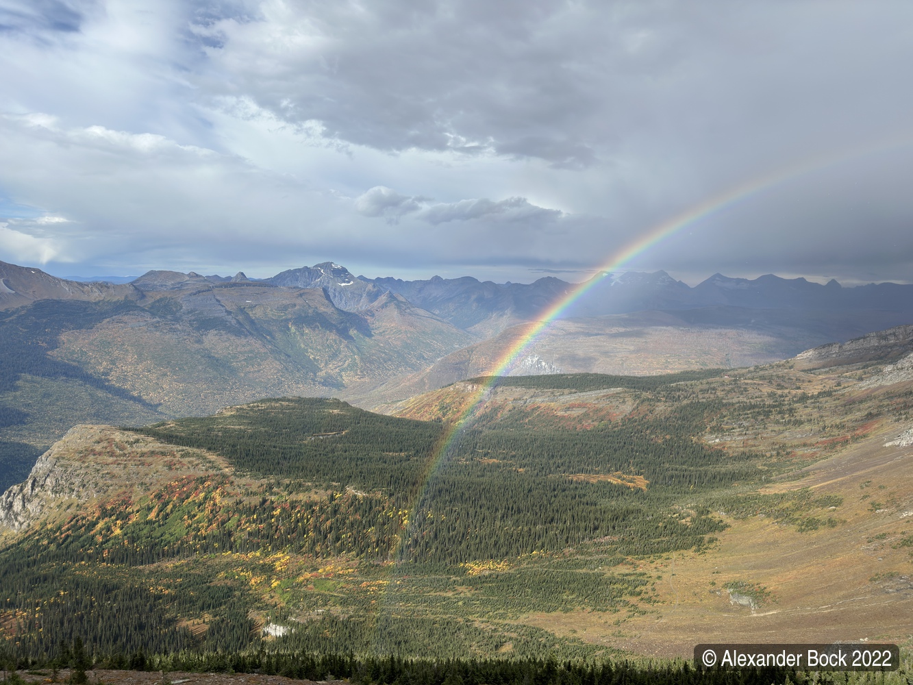 Rainbow at Glacier National Park